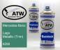 Preview: Mercedes-Benz, Lago Metallic (Trim), 6250: 400ml Sprühdose + 400ml Klarlack - Set, von ATW Autoteile West.